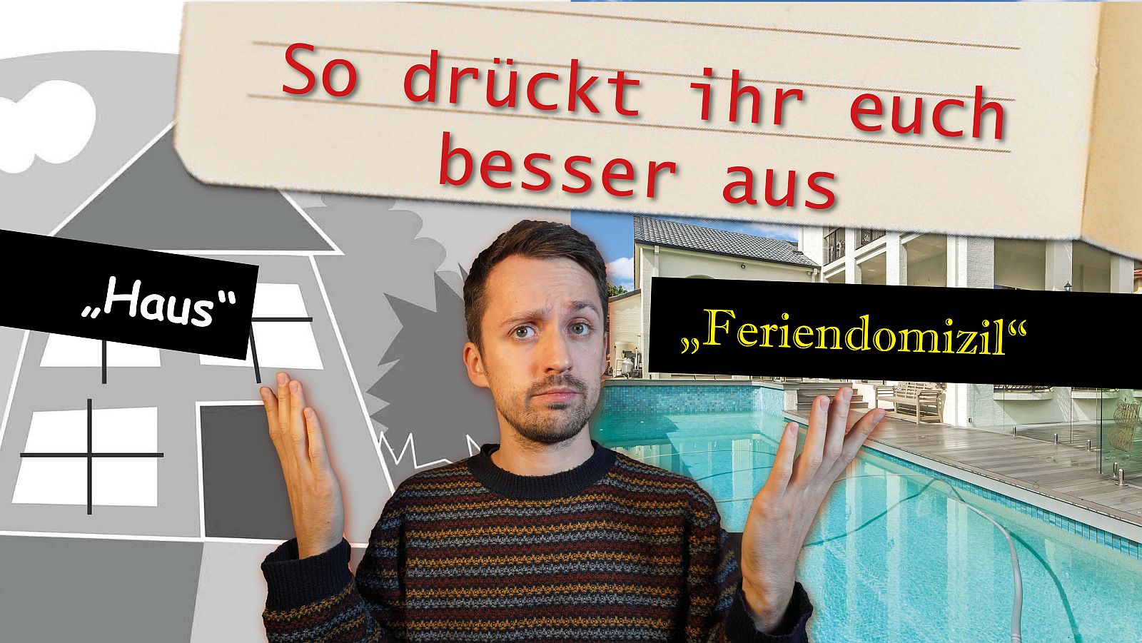 Ein Foto von Fabian Navarro unter der Überschrift "So drückt ihr euch besser aus"