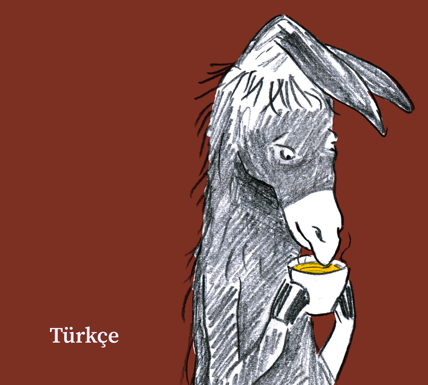 Illustration der Sprachmusikanten mit Aufschrift ,,Türkisch''