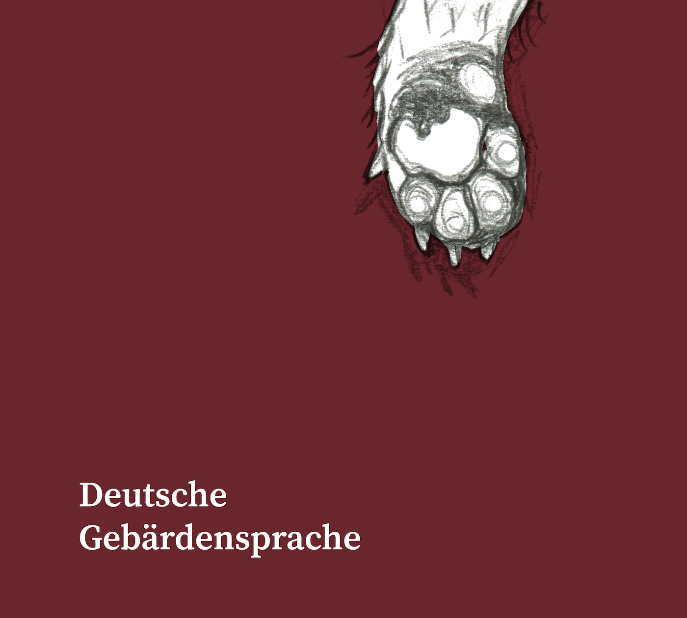 Illustration der Sprachmusikanten mit Aufschrift ,,Gebärdensprache''