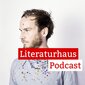 Foto des Autors Finn-Ole Heinrich mit dem Schriftzug des Literaturhaus-Podcasts