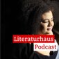 Foto von SchwarzRund mit dem Schriftzug des Literaturhaus-Podcasts