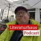 Foto von Guenter Rodewald mit dem Schriftzug des Literaturhaus-Podcasts