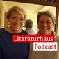 Foto von Lore Kleinert und Libuse Cerna mit Schriftzug des Literaturhaus-Podcasts