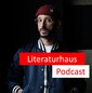 Foto von Behzad Karim Khani mit dem Schriftzug des Literaturhaus-Podcasts