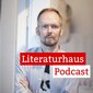 Foto des Autors Dietmar Dath mit dem Schriftzug des Litertaurhaus-Podcasts