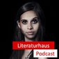 Portraitbild von Nora Benzko mit dem Logo vom Literaturhaus Podcast