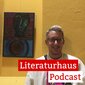 Foto von Linus Giese mit dem Schriftzug des Literaturhaus-Podcasts